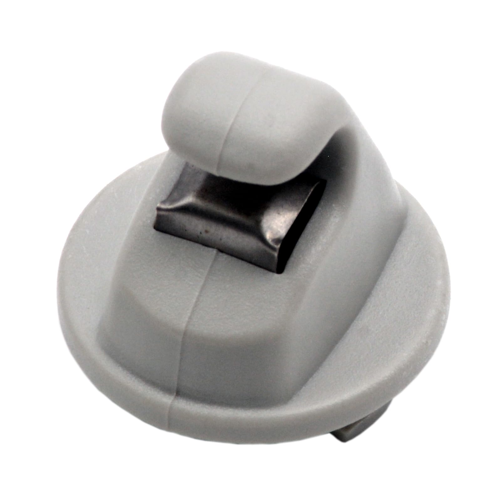 HAOTOM Interior Sun Visor Hook Clip Bracket Compatible for VW Volkswagen Golf MK7 2013 2014 2015 2016 2017 Sun Visor Holder 5G0857561B (Gray)