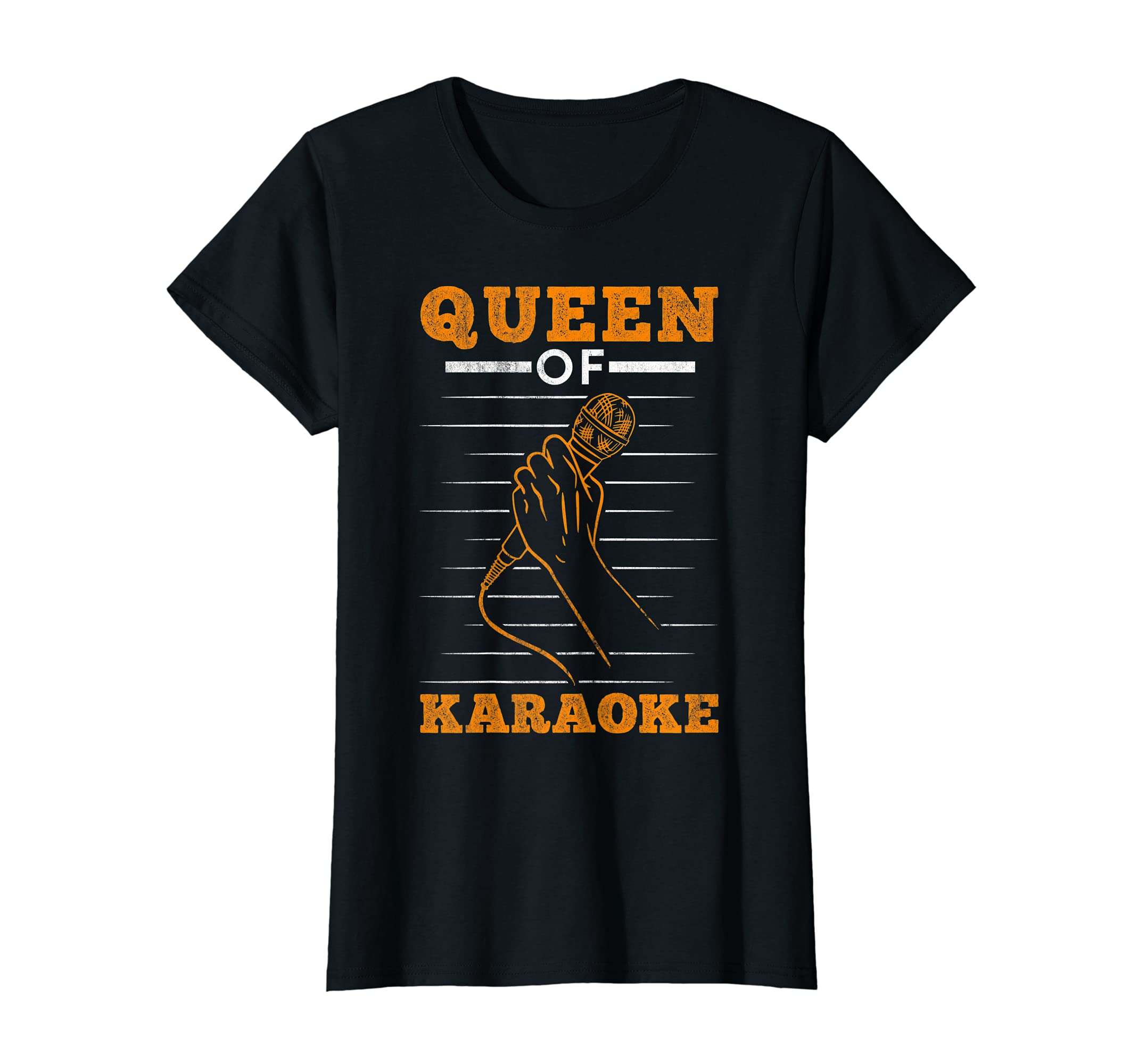 Womens Queen of Karaoke Karaoke Night Party Singer Performer T-Shirt