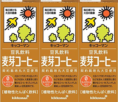 キッコーマン 豆乳飲料 麦芽コーヒー 200ml 60本セット