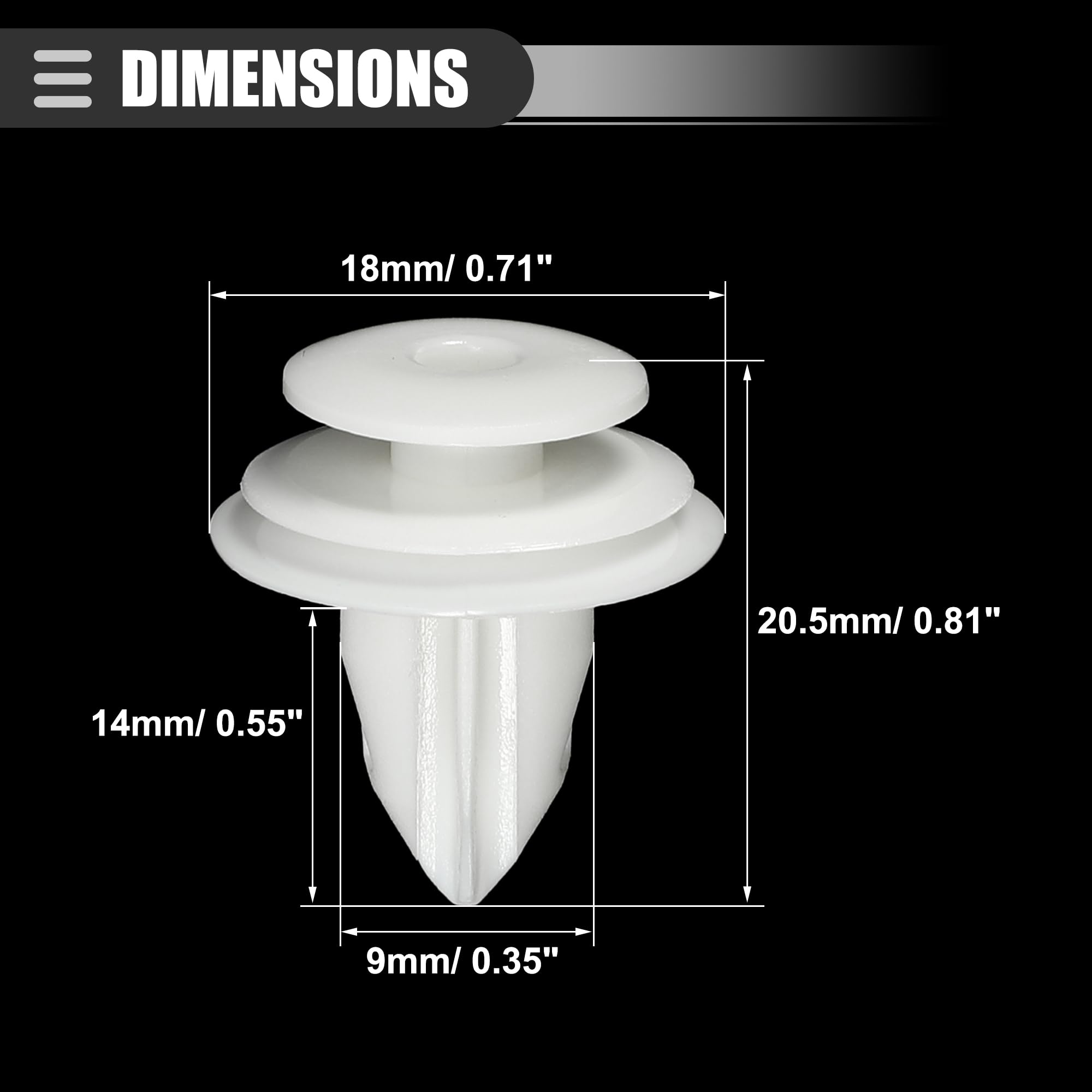 EMSea 50pcs Clips De Retenue De Panneau Carte De Porte