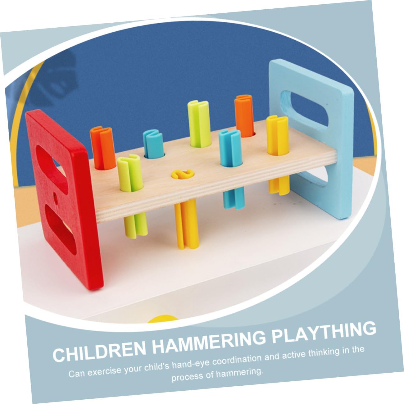 1 Set Educational Whack Interactive Hammer for Development Promotes Arm Muscle Growth and Parent Bonding Safe Edges for Playtime Fun