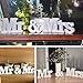 DASNTERED Large White Wooden MR & MRS Wedding Sign, MR & MRS Wooden Letters Wedding Reception Sign Solid Table Centrepiece Decor(White) DASNTERED Large White Wooden MR & MRS Wedding Sign, MR & MRS Wooden Letters Wedding Reception Sign Solid Table Centrepiece Decor(White)