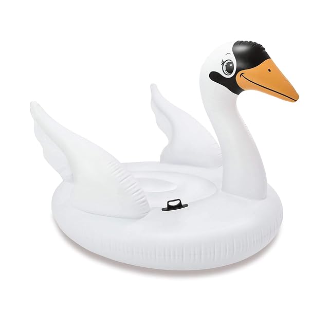 Intex Mega Swan Isla Inflable, Negro, Flotador (56287EP)