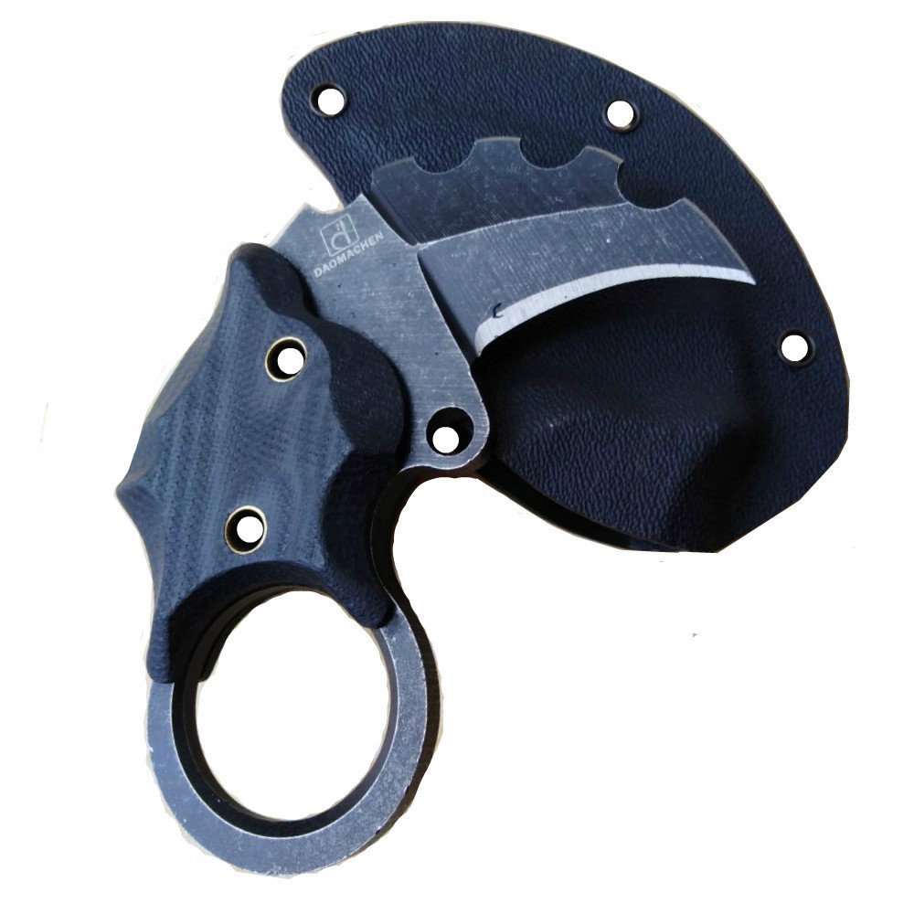 Outdoor Survival Claw Mini Small Tactical Knife Finger Fixed Blade Knife with Sheath