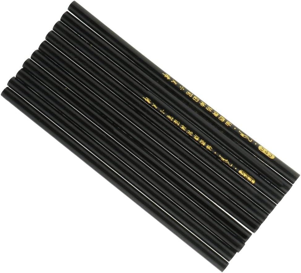Set of 10 Tailor's Marking Pencils - Sewing Tracing Tools for Clothes Marking - Professional Dressmaking Accessories - Easy Drafting and Drawing - Perfect for - Black