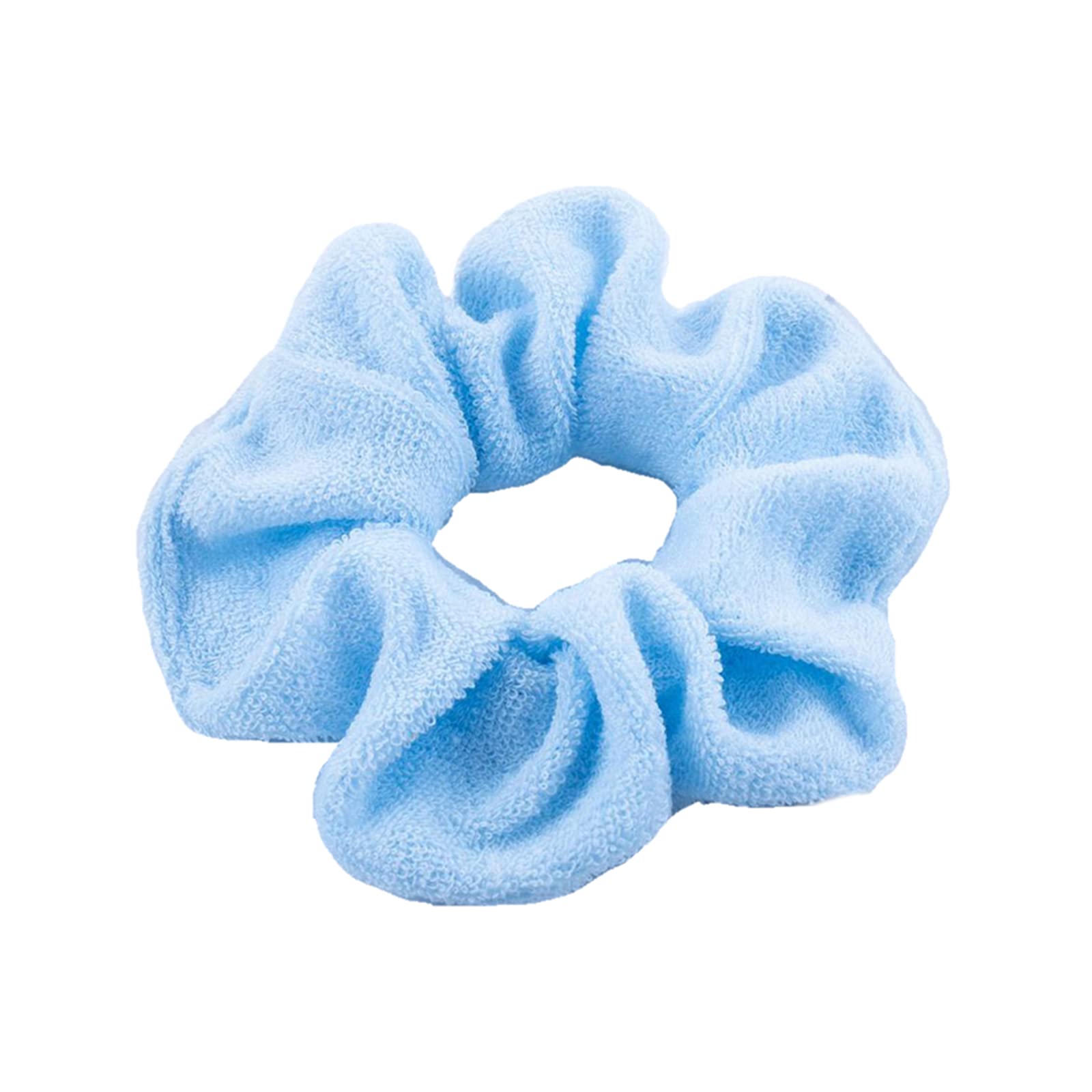 Yanwuwa Women's Blue Hair Drying Scrunchies Large Drying Scrunchies Microfiber Hair Ties For Wet Hair Ponytail Holder Hair Towel Scrunchies Hair Towel Scrunchies