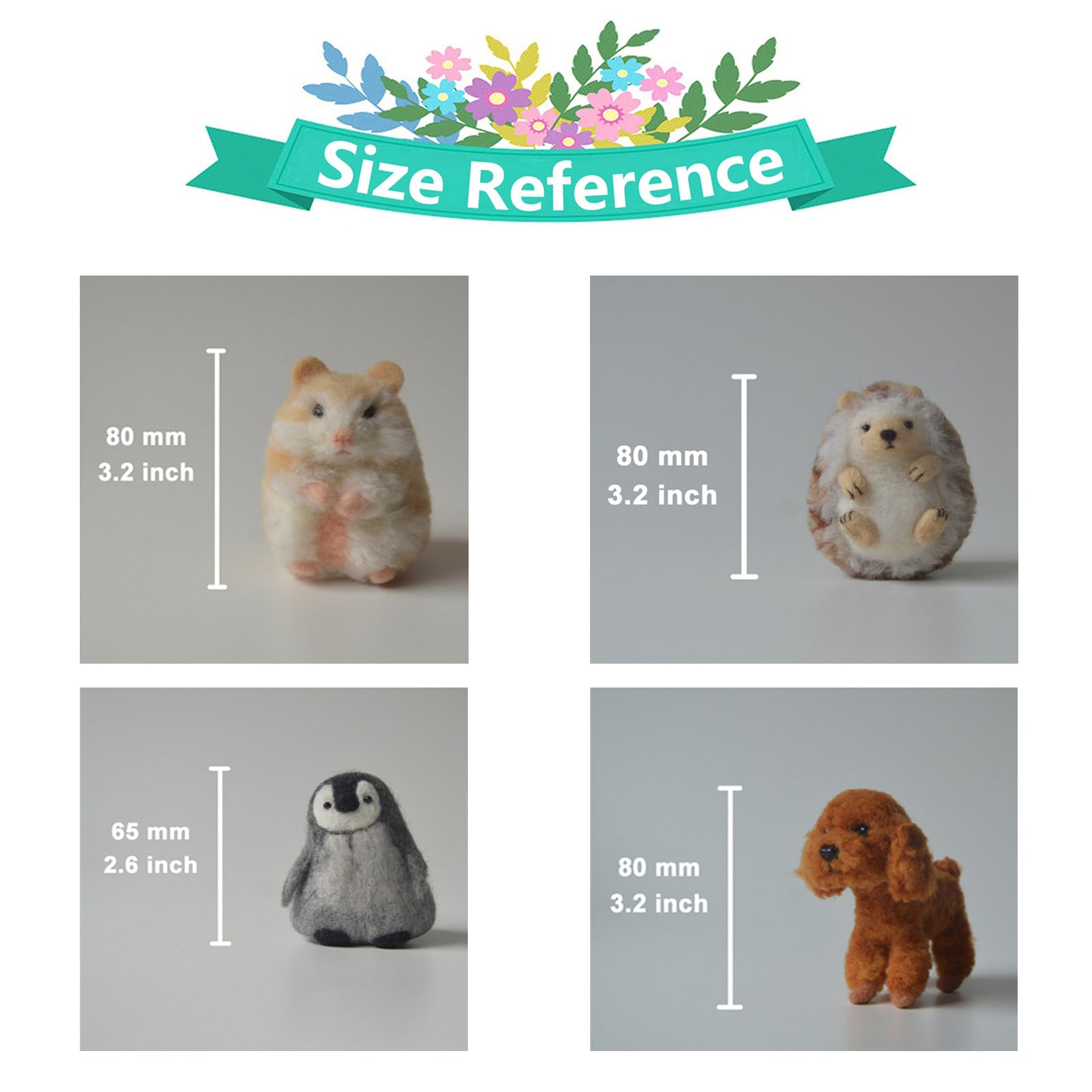 LOT DE 2 Kits De Feutrage à L'aiguille Pour Animaux De Pingouin Avec LOT DE 2 Kits De Feutrage à L'aiguille Pour Animaux De Pingouin Avec