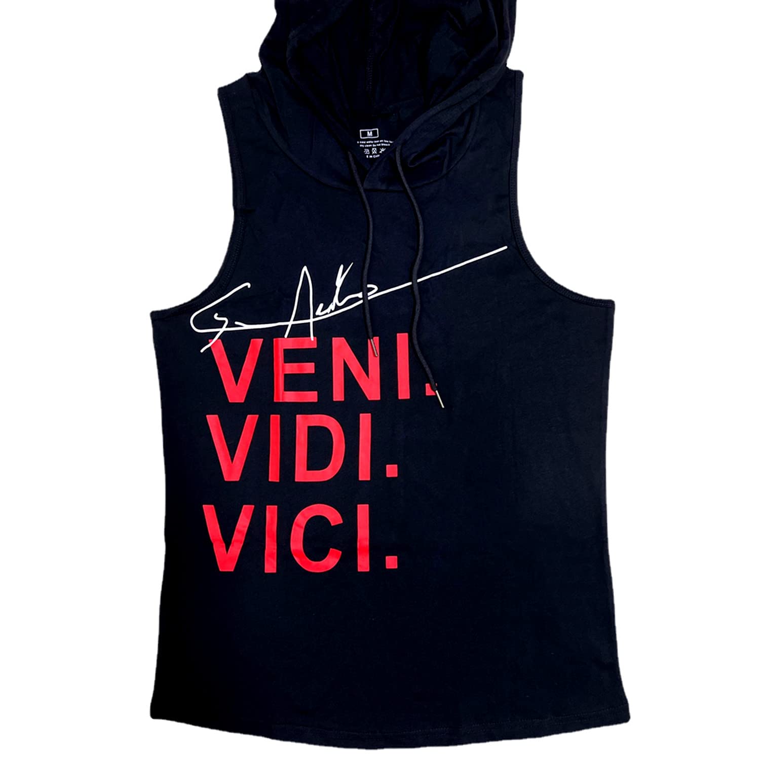 HOTCAT Tank top Herren Muskelshirt Ärmelloser Hoodie Muskelshirt Workout Sport Top Fitness Unterhemden Kapuzenpullover