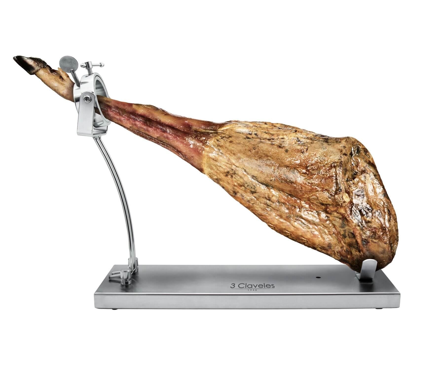 SOPORTE JAMONERO INOX PRO PLEGABLE CABEZAL GIRATORIO 3C