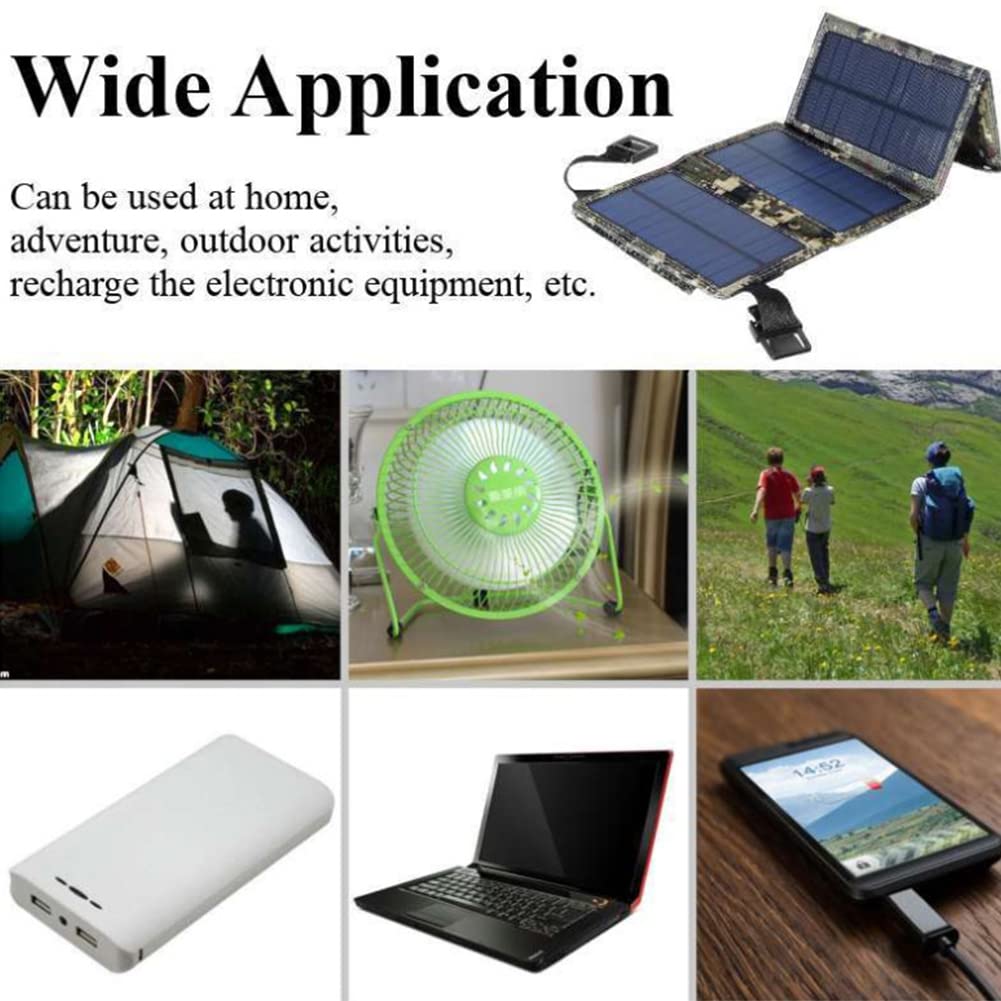 Chargeur De Panneau Solaire Portable Pliable 20 W, Cellules USB