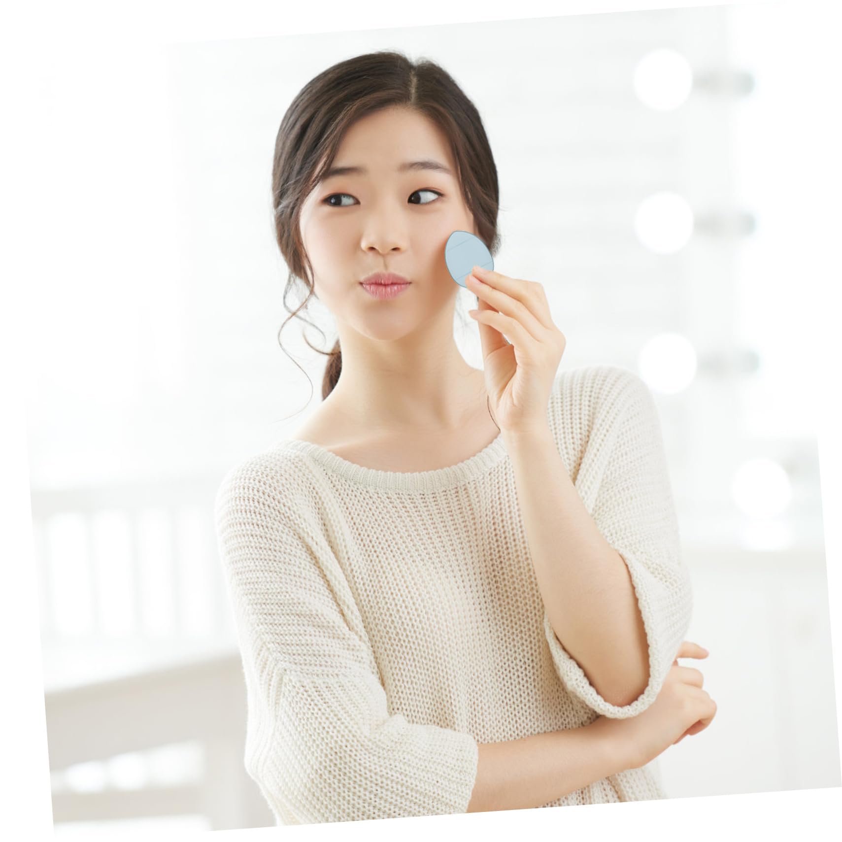 HAPINARY 12 Pack Small Makeup Triangle for Face Foundation Women's Makeup Tools Cosmetics Random Color