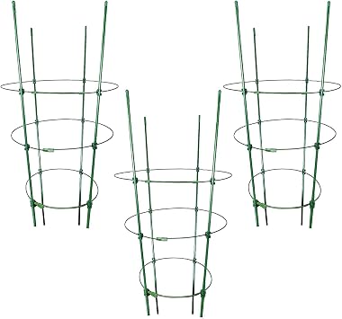 45x28cm Tomato Cage 3 Pack Heavy Duty Tomato Cage Plant Support, Matostake Support Stake, Mato Growing Cage, Plant Cage Climbing, Garden Plant Sart Cage, Tosapo Trellis, Vegetable Trellis for