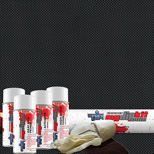 Hydrographics Dip Kit Store - DipKitStore - Water Transfer Printing – CF-80-10 - Silver & Clear Checker Weave (Entry Level)