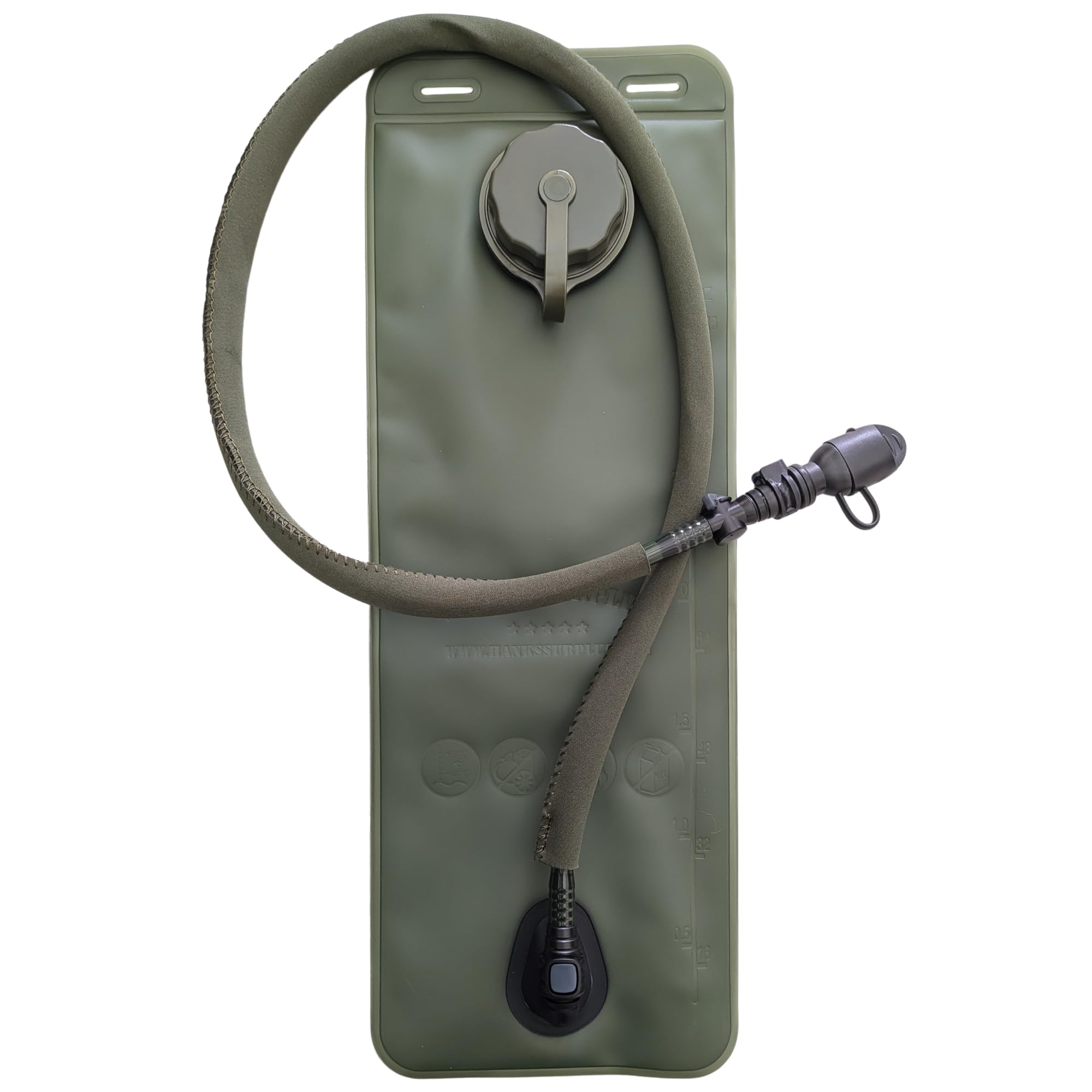 Hank's Surplus Military 3L Hydration Water TPU Bladder Reservoir OD Green