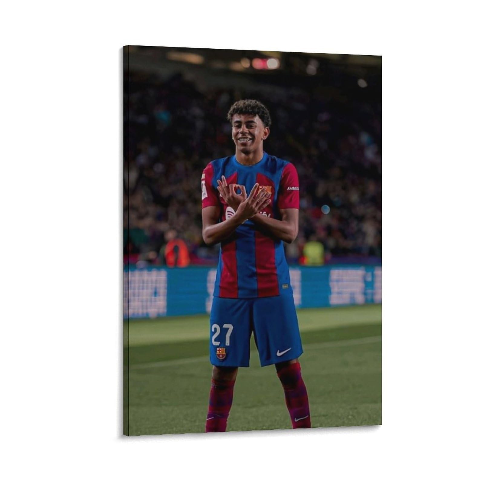 Amazon.co.jp: ラミンヤマルポスタープロサッカー選手 (16) キャンバス 
