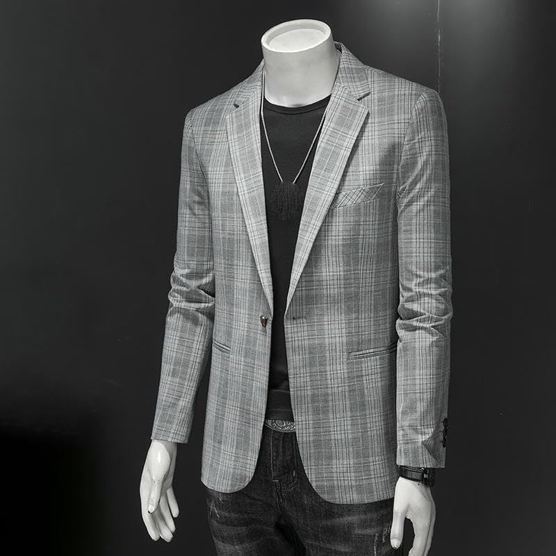 Men's Four Seasons Casual Plaid Blazer4