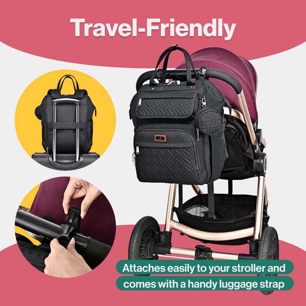 Zaino-Borsa Fasciatoio Babbleroo, Grande Borsa Fasciatoio Da Viaggio Per Mamma E Papà