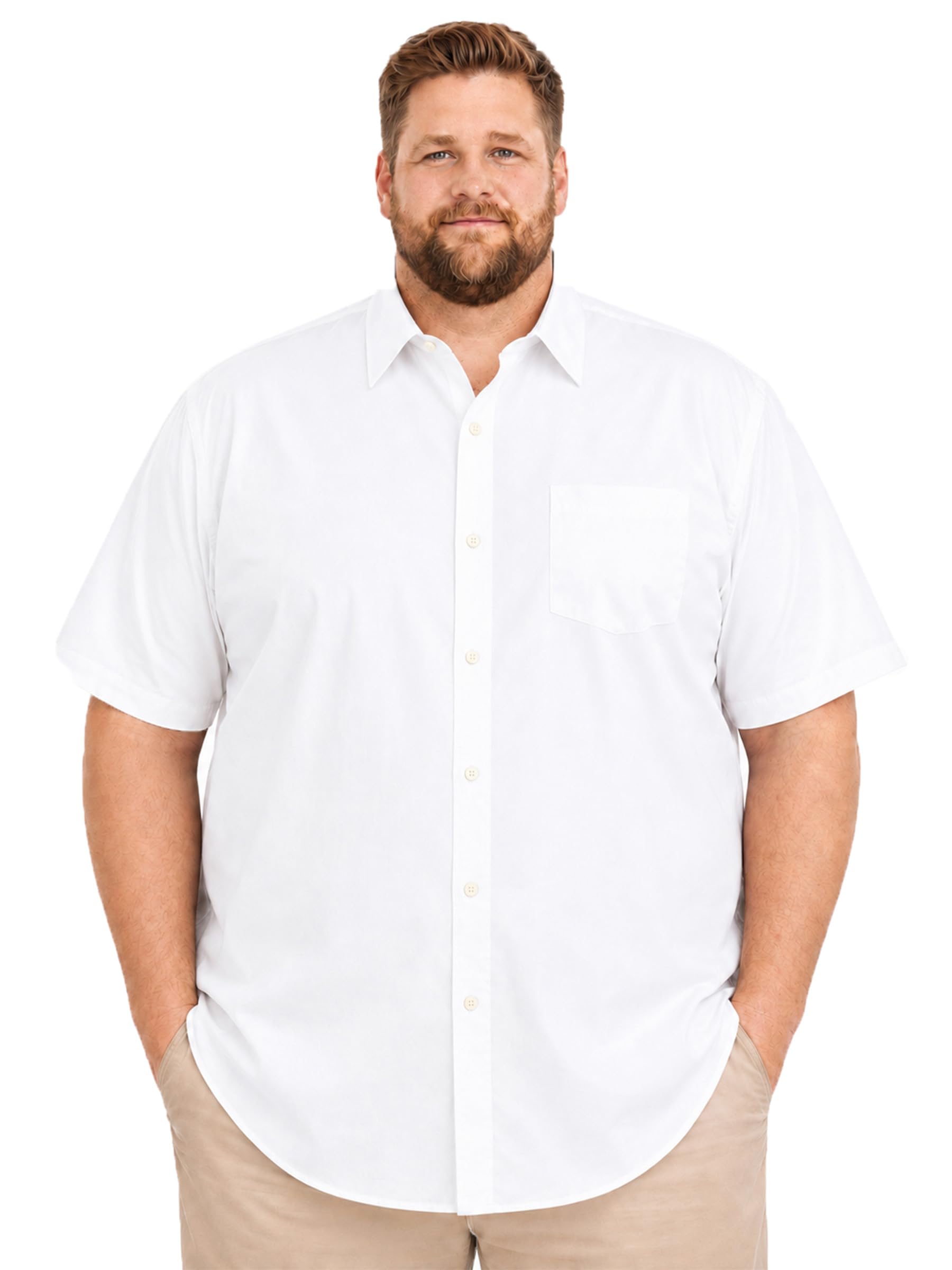 Weecreeture Big & Tall Short Sleeve Dress Shirt