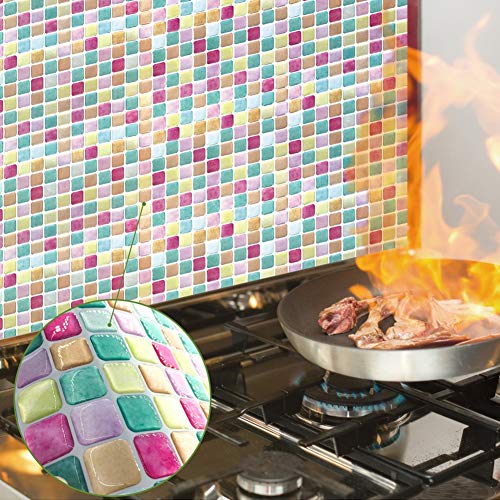 Peel and Stick Tile Backsplash,3D Removable Wall Tiles Stickers,Kitchen