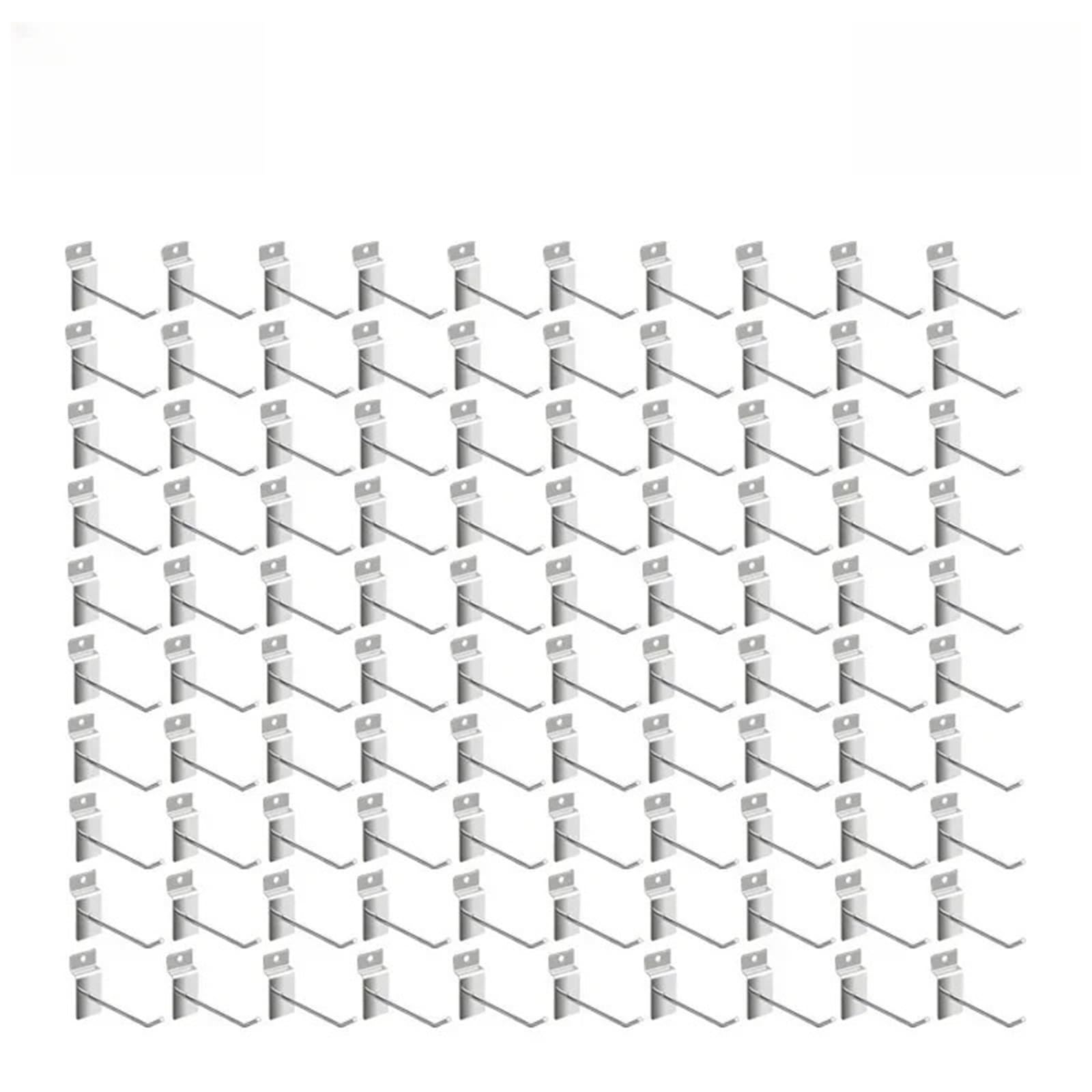Ganci Per Scaffali Di Negozi Accessori for display con gancio for canale for scaffale for supermercato Ganci for pannello fessura for a filo singolo for in metallo for il merchandising(100PCS,4x150mm)