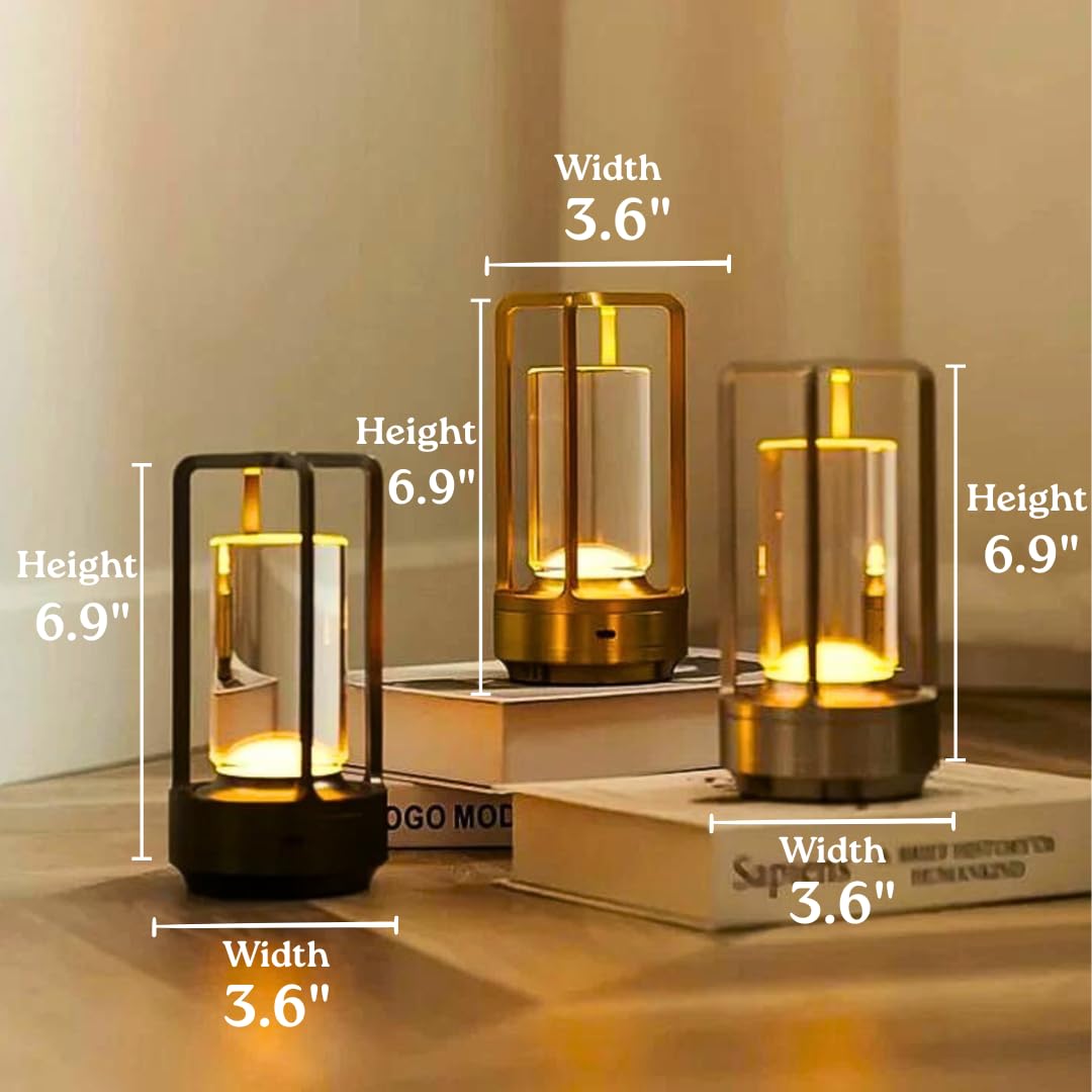 Amazon.com: Klarako Crystal Lantern Lamp – Modern Cordless
