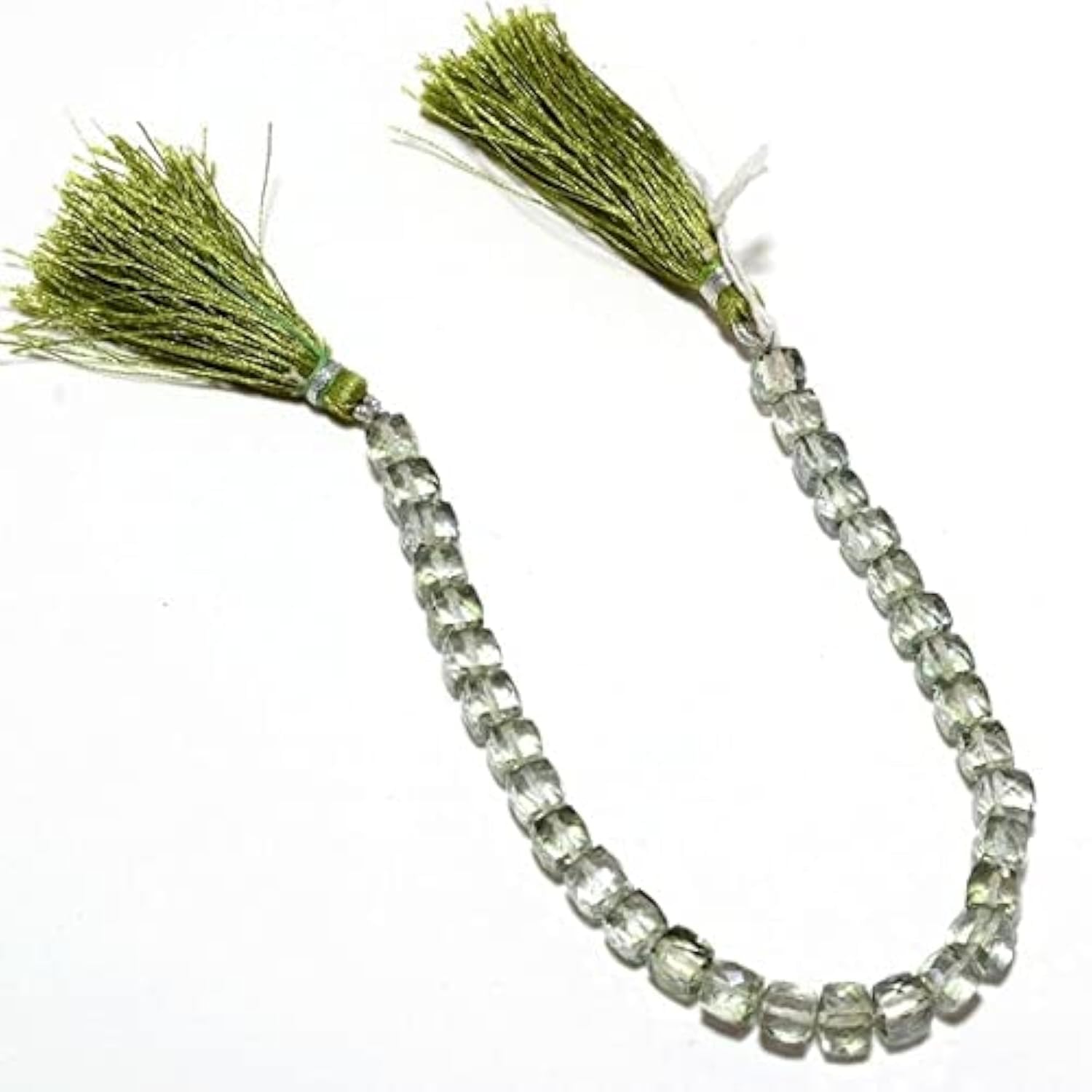 Perles améthyste verte 8mm en cristal de roche LKBEADS micro-facetté de qualité supérieure