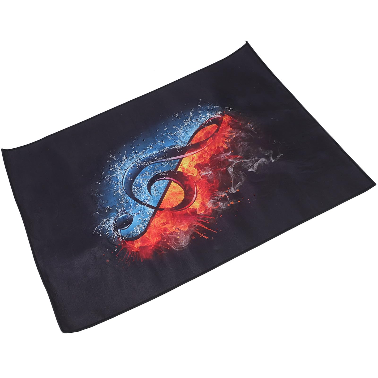 Housoutil Tapis de Batterie Design Chic et Unique en Flanelle et Amortisseur Antidérapant Particules Antidérapantes Maison et Salle de Pratique