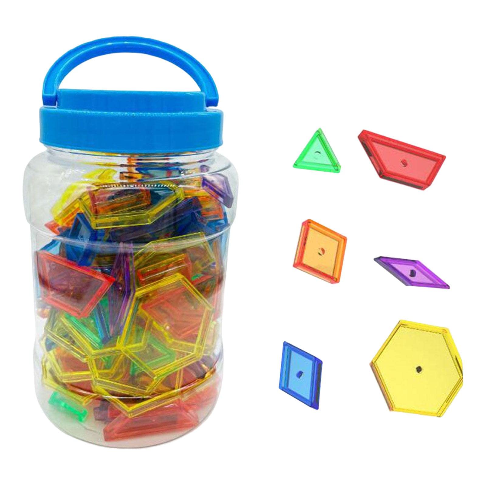 140 Piece Montessori Mini Jar Set Early Skills Coordination Shape