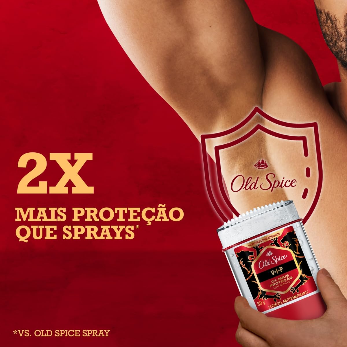 Old Spice Desodorante Antitranspirante Gel VIP 80 g | Amazon.com.br