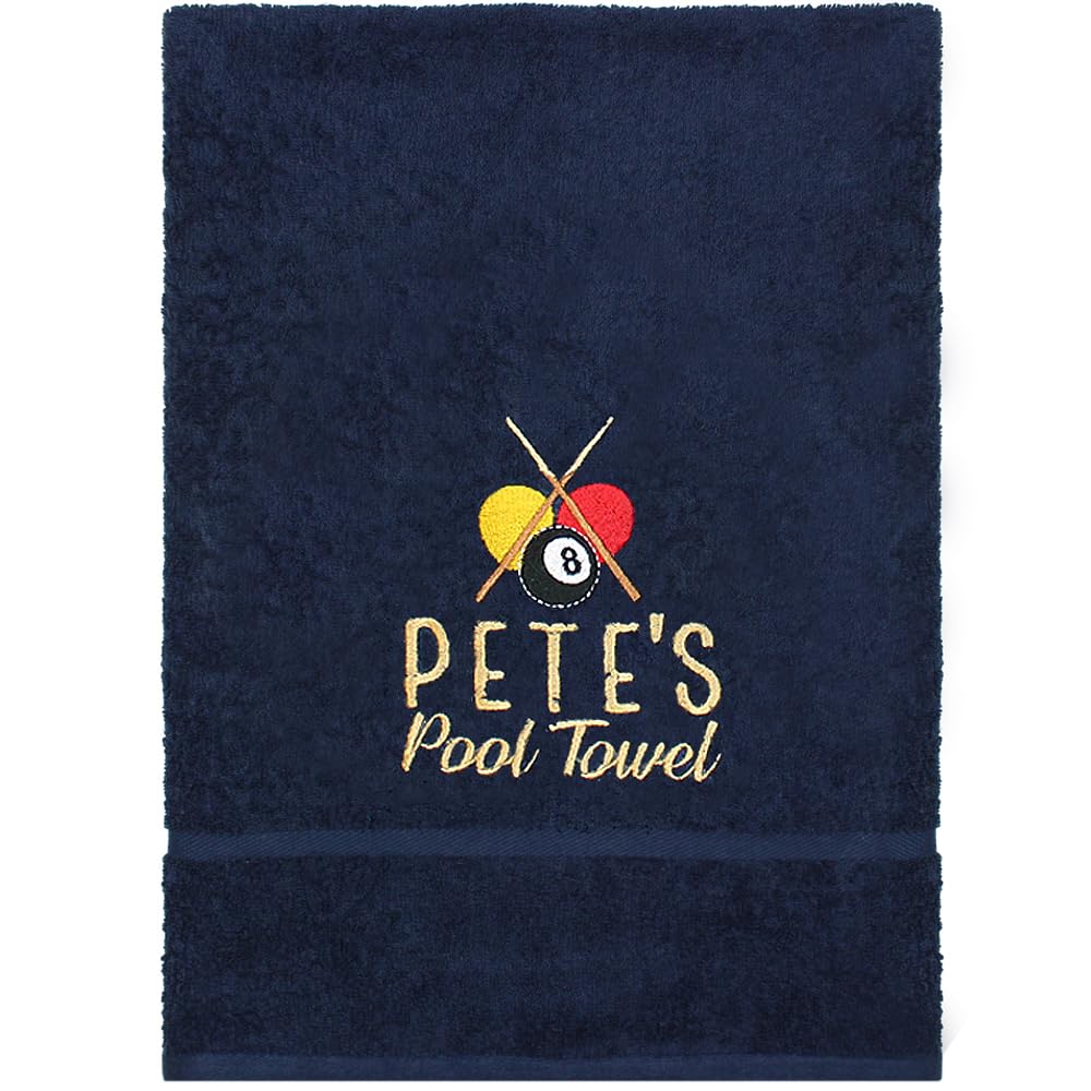 TeddyT's Personalised Pool Hand Towel (Navy)