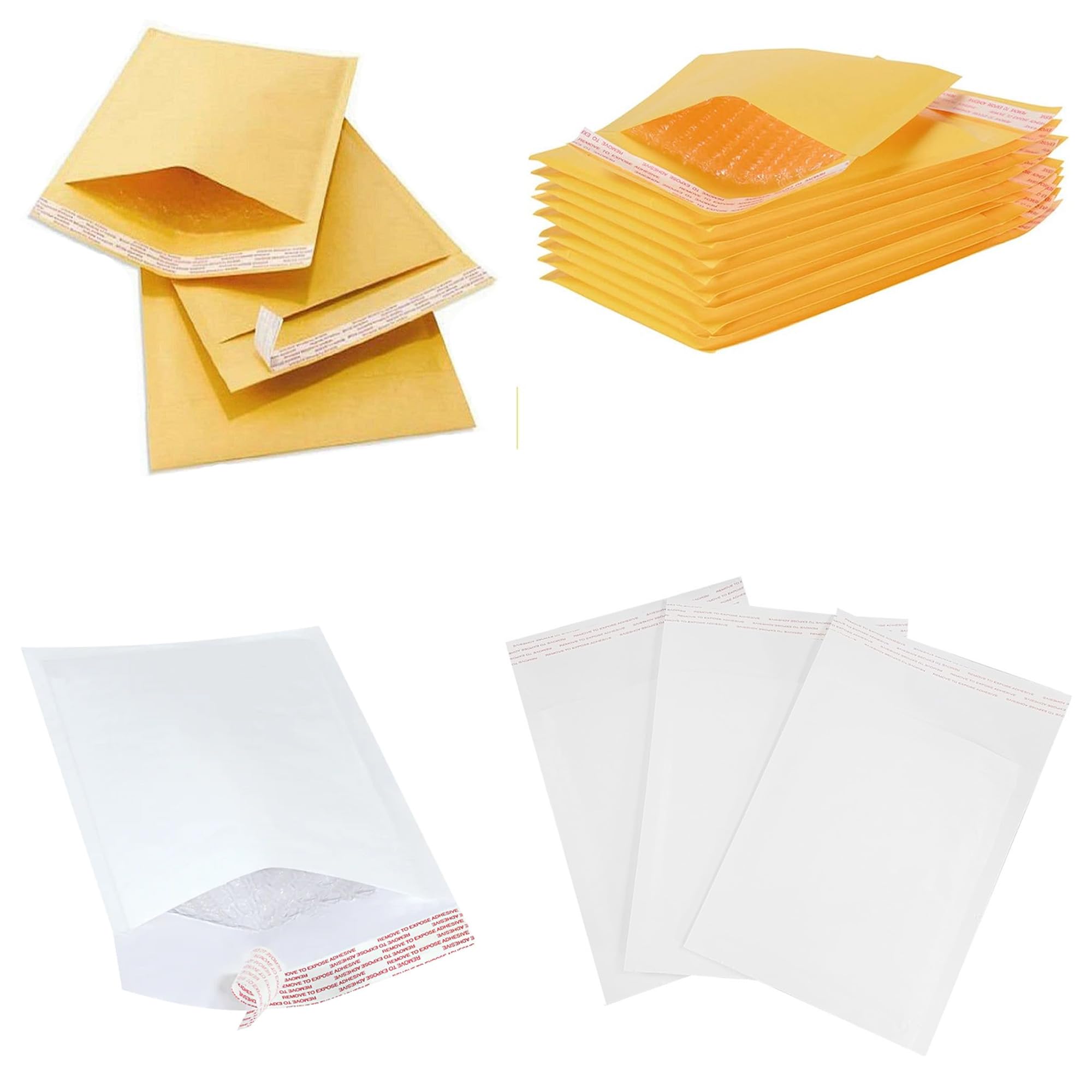 Gold Or White A4 & A5 Lightweight Bubble Lined Postal Mailers