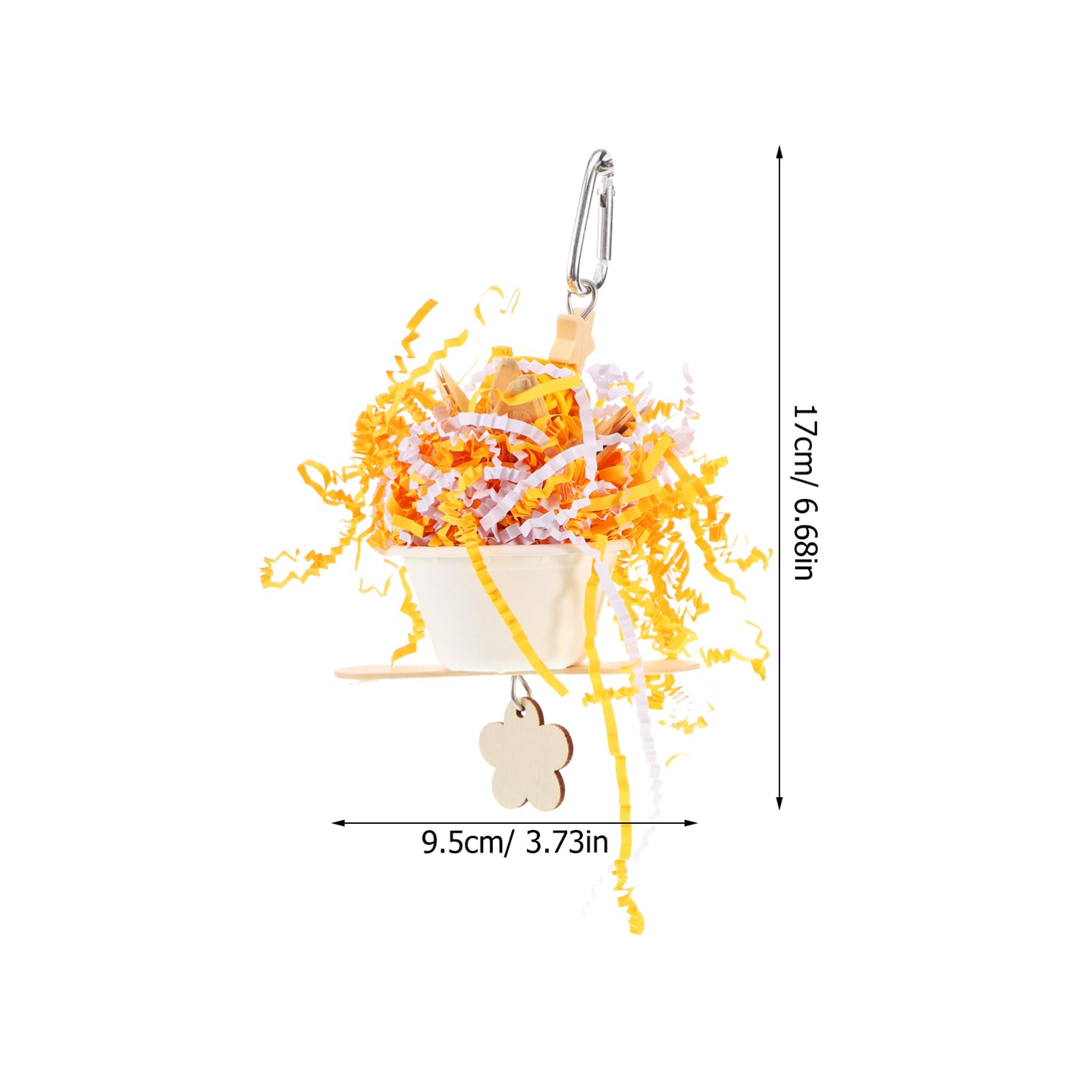 GALPADA Parrot Shredding Hanging Chewing for Parrots and Birds Cage Bird for Cockatiels Budgies and Macaws Safe Fun Activity to Promote Physical and Emotional Health