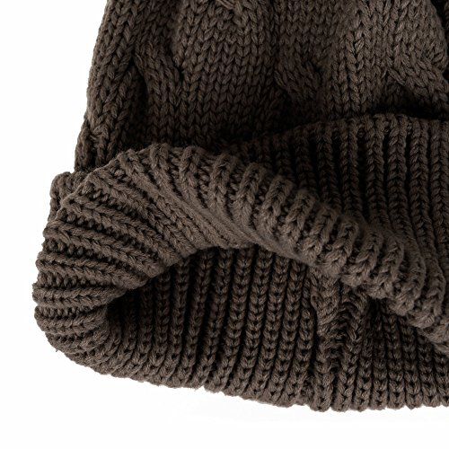 WITHMOONS Berretto Cappello Knitted Twisted Cable