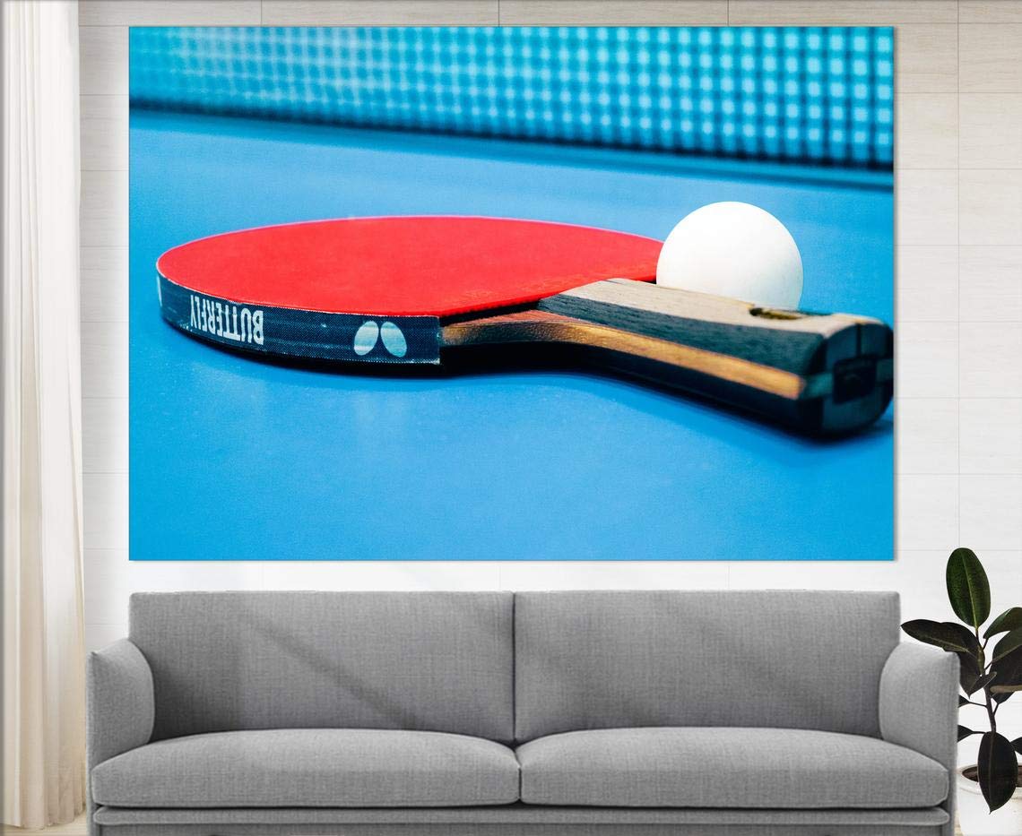 Impression Sur Toile De Ping-pong : Décoration Murale Pour Salle De Sport - France
