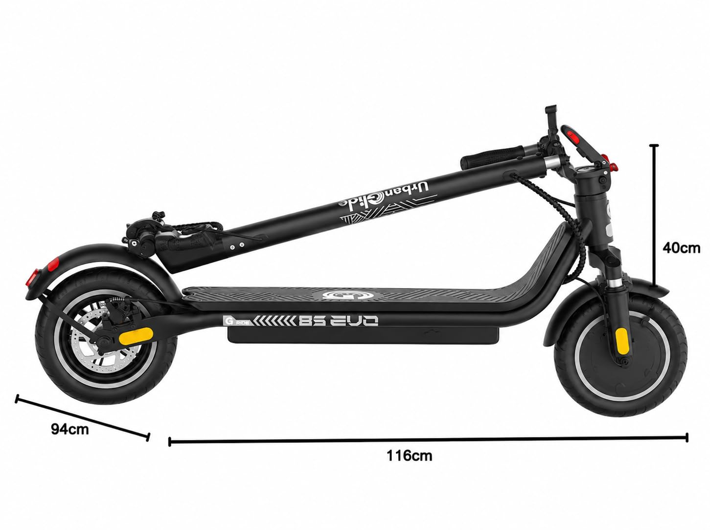 Trottinette Électrique Adulte UrbanGlide 85 Evo – Autonomie Jusqu'a 15 km - Pneu 8,5" Gonflable - Batterie 25.2V - Poids 15Kg