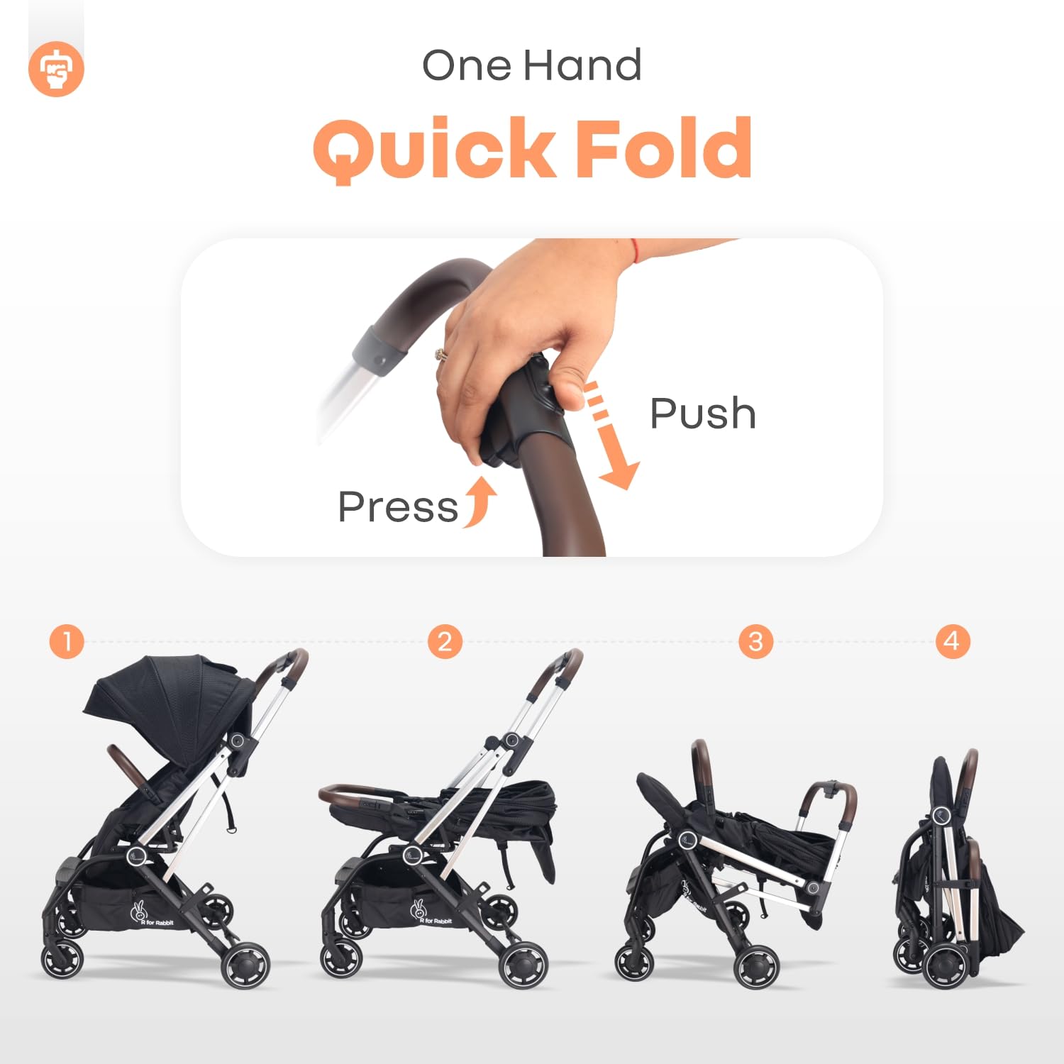 R for Rabbit Street Smart Stroller - 360 Rotation -3 R for Rabbit Street Smart Stroller - 360 Rotation -3