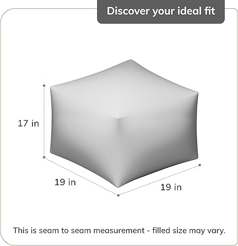 Miniatura 8 de Anji Mountain 100% hecho a mano y artesanal cómodo puf otomano reposapiés para decoración del hogar para sala de estar, dormitorio, guardería, sala