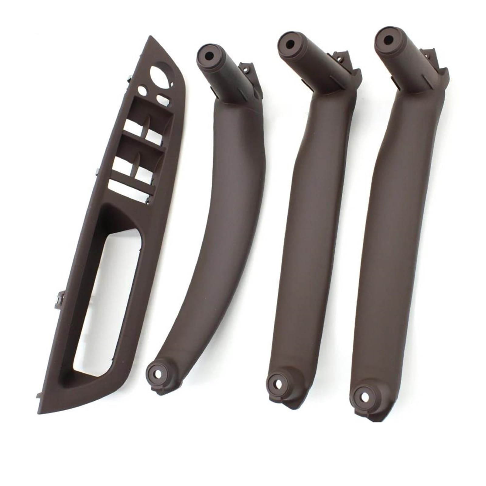HJKDSZ LHD RHD Car Interior Door Armrest Cover Pull Handle Replacement for X5 X6 E70 E71 E72 2007 2008 2009-2014(Moka LHD Set)