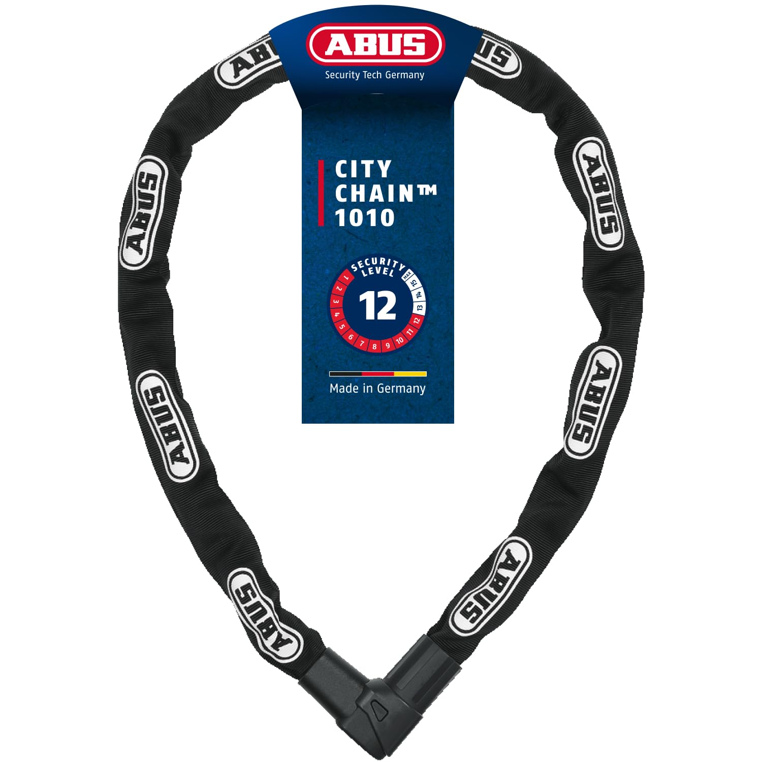 ABUS Lucchetto a Catena CityChain 1010 - Lucchetto per Bicicletta in Acciaio temprato - Livello di Sicurezza 12