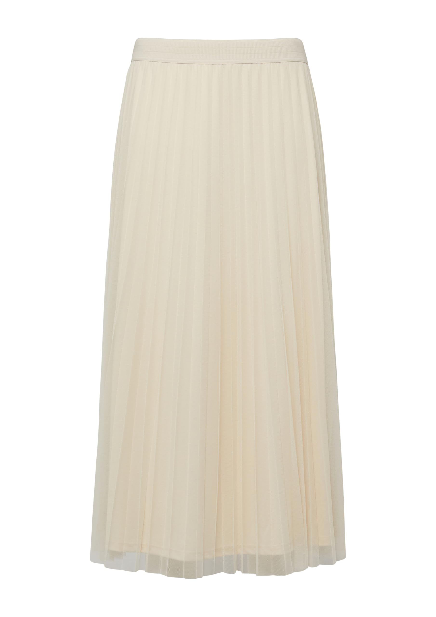 s.Oliver Plissierter Midi-Meshrock mit Jerseyfutter