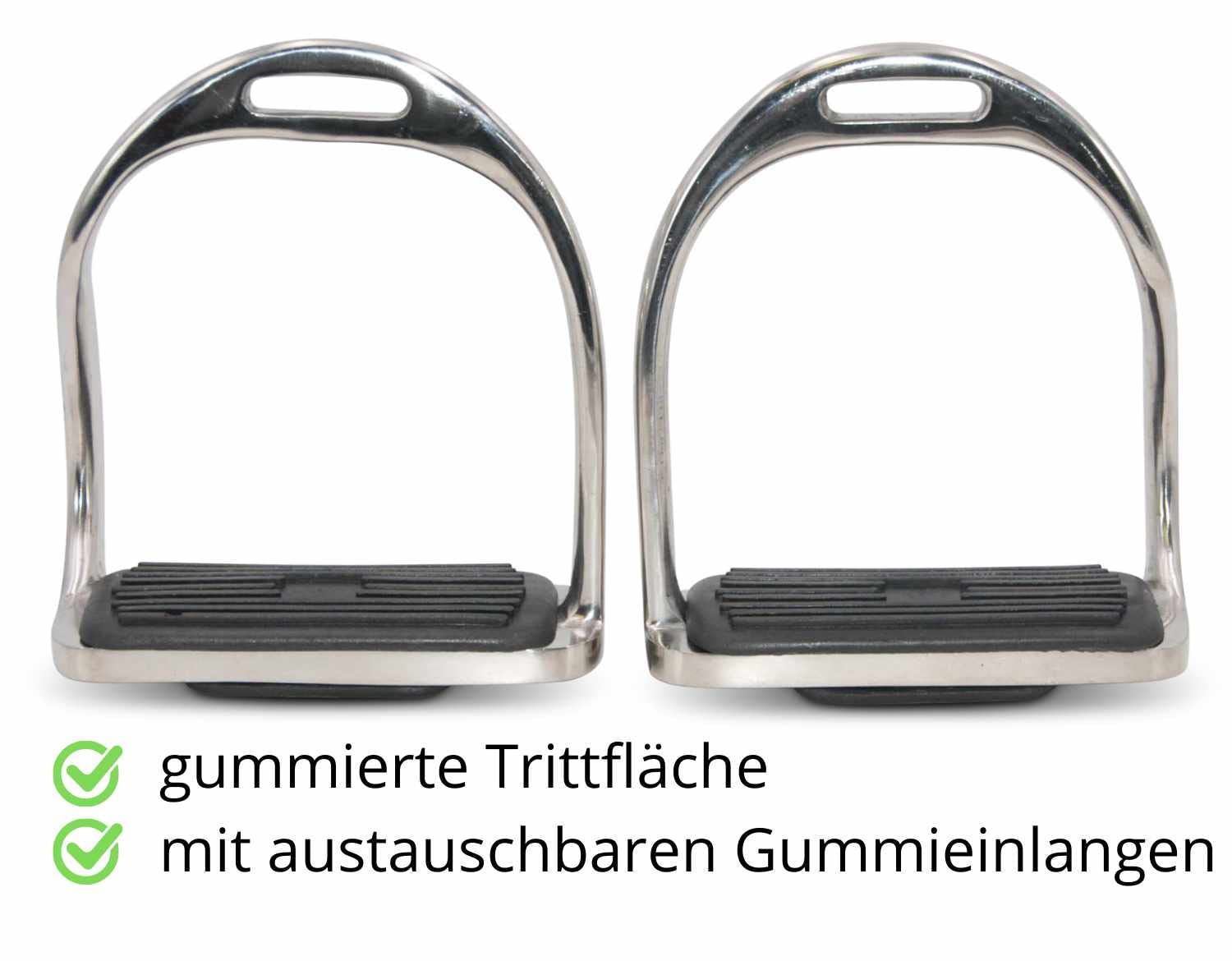 Amesbichler Étriers de sécurité étriers incurvés en acier inoxydable avec inserts interchangeables noirs – Étrier avec côté bombé