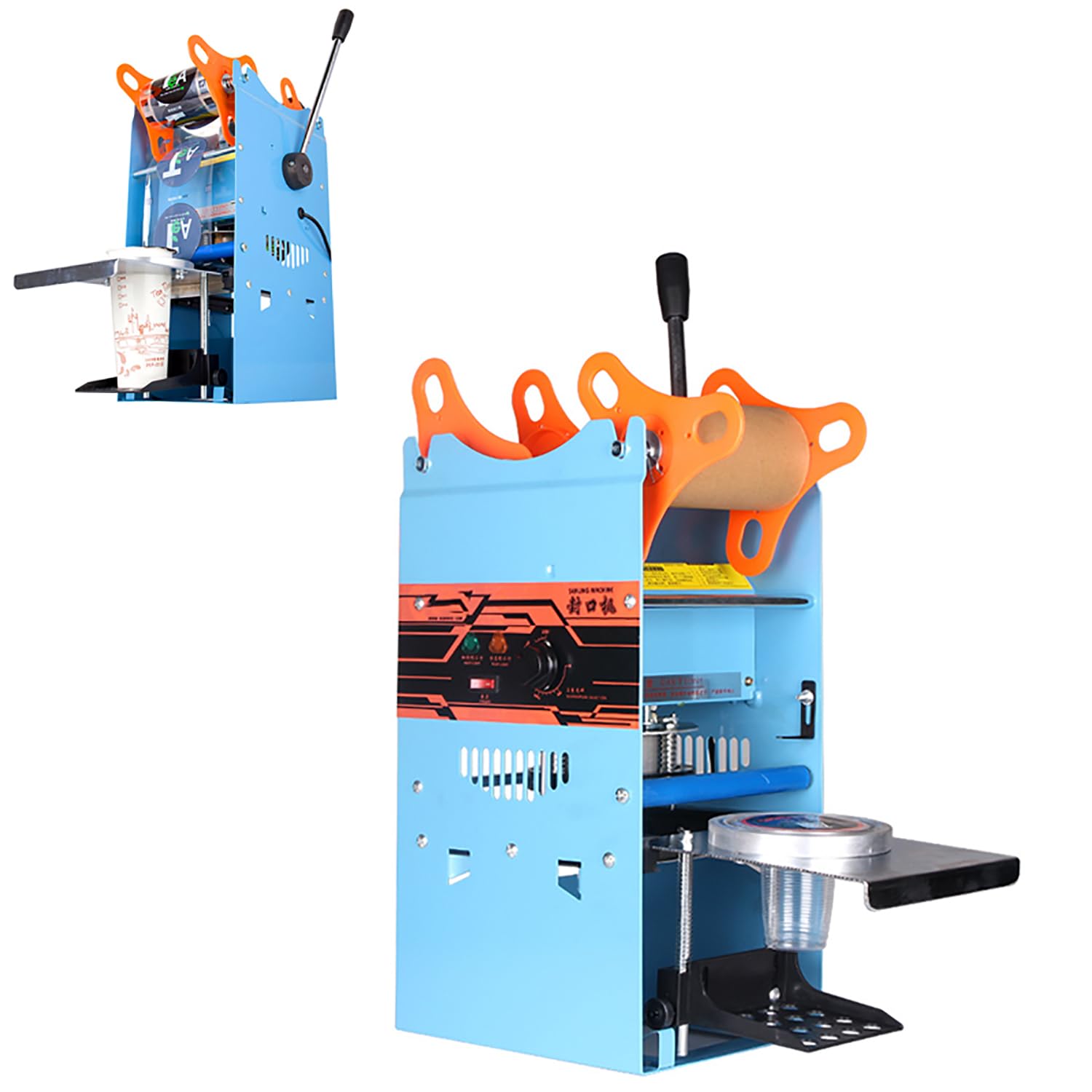 AYCDL Milk-Tea Cup Sealing Machine, Commercial Manual Bubble Tea Cup Sealer,for Milk Tea Shop,fast Food Restaurant