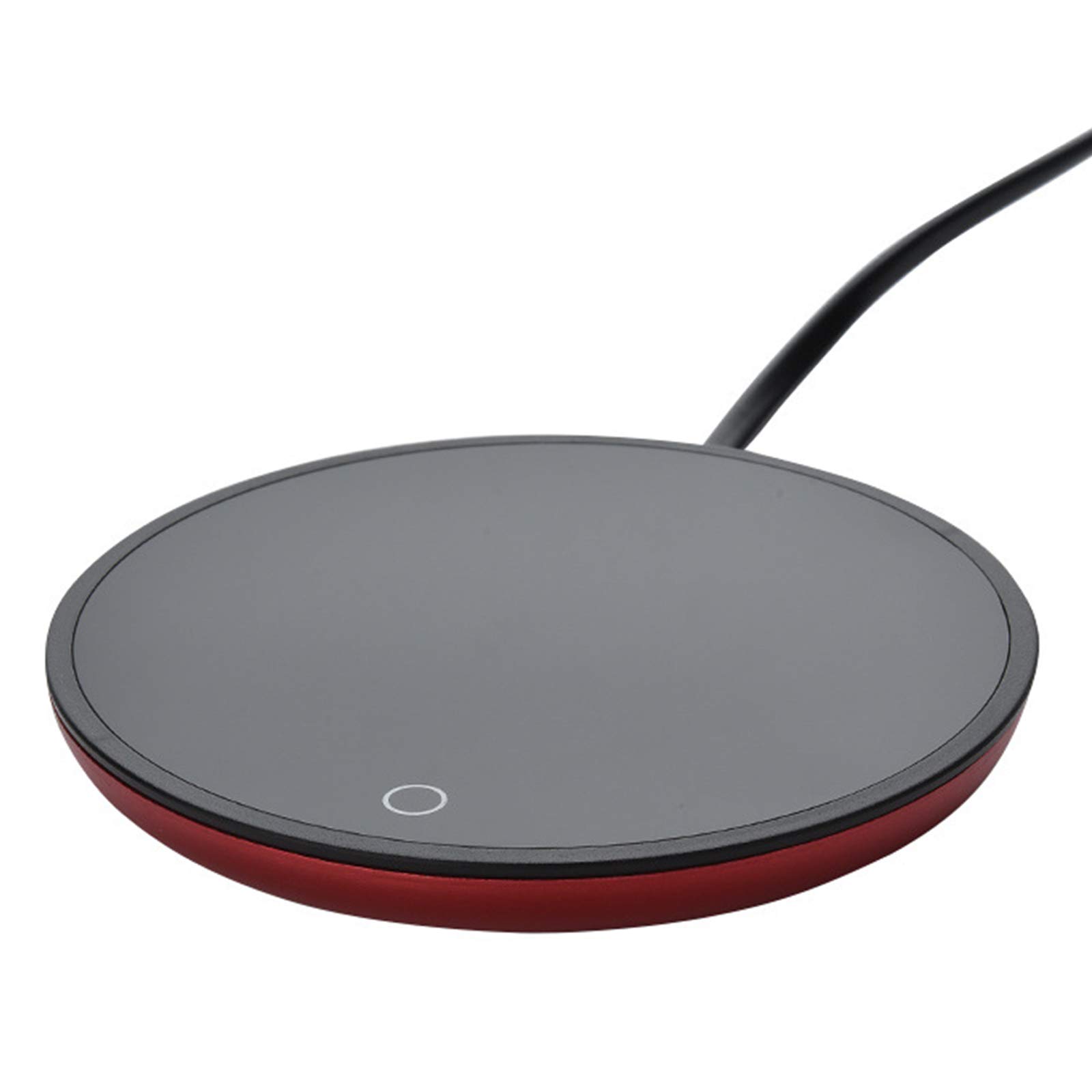 LXLTLB Tasse de Café, Électrique Chauffe Tasse Pad, 24 Heures de Conservation Continue de la Chaleur, Basse Consommation énergétique, Arrêt Automatique pour Une Utilisation Au Bureau/à Domicile,Rouge