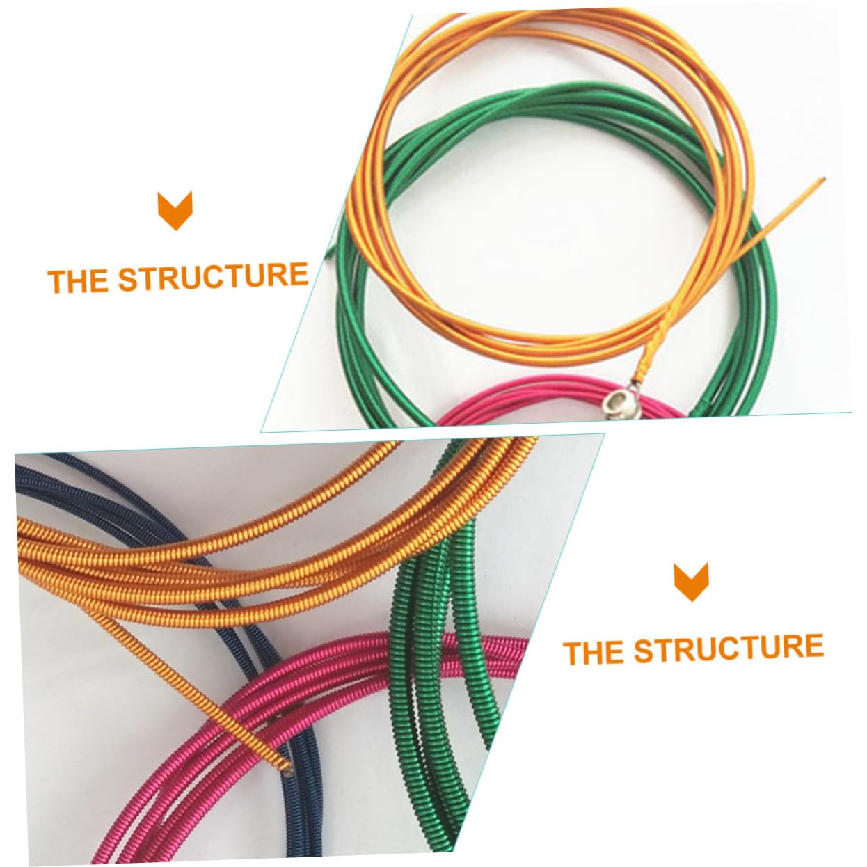 Levemolo Bass Guitar String Set 4-string Electric Bass Strings Lightweight Design for Beginners Professionals