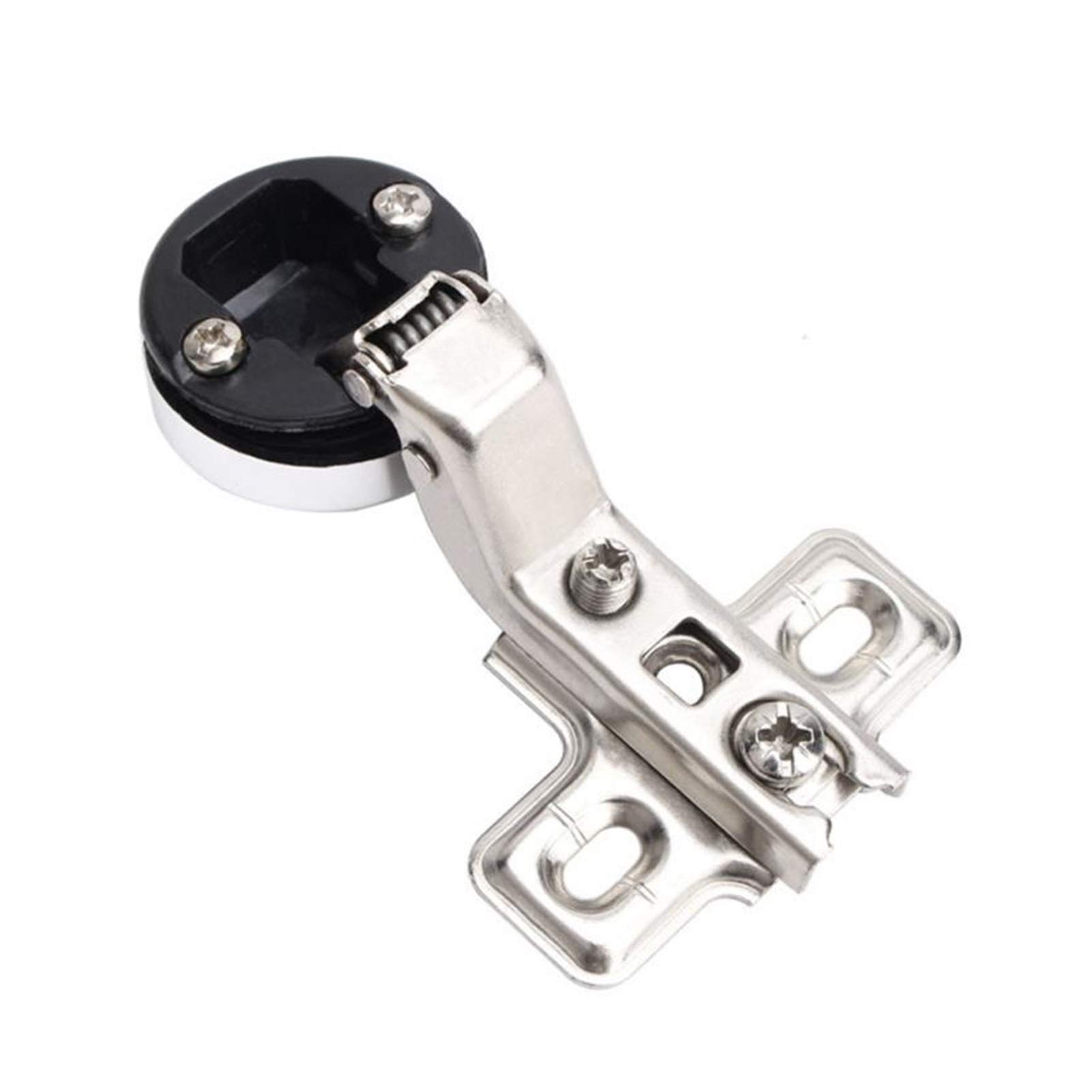 DIY Hinges，Kitchen Cupboard Glass Door Hinge Home Wine Cabinet Hardware， 26mm Cup Screws Dropshipping(Greatly Curved)