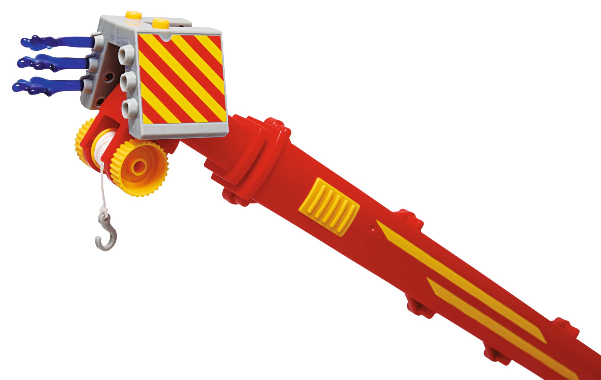 Simba 109252517 - Feuerwehrmann Sam Spielzeug-Kran (50 cm) - 2-in-1 Rettungs-Fahrzeug (Auto & Kran) für Kinder ab 3 Jahren, mit Seilwinde, Figur, Licht & Sound (inkl. Batterien)