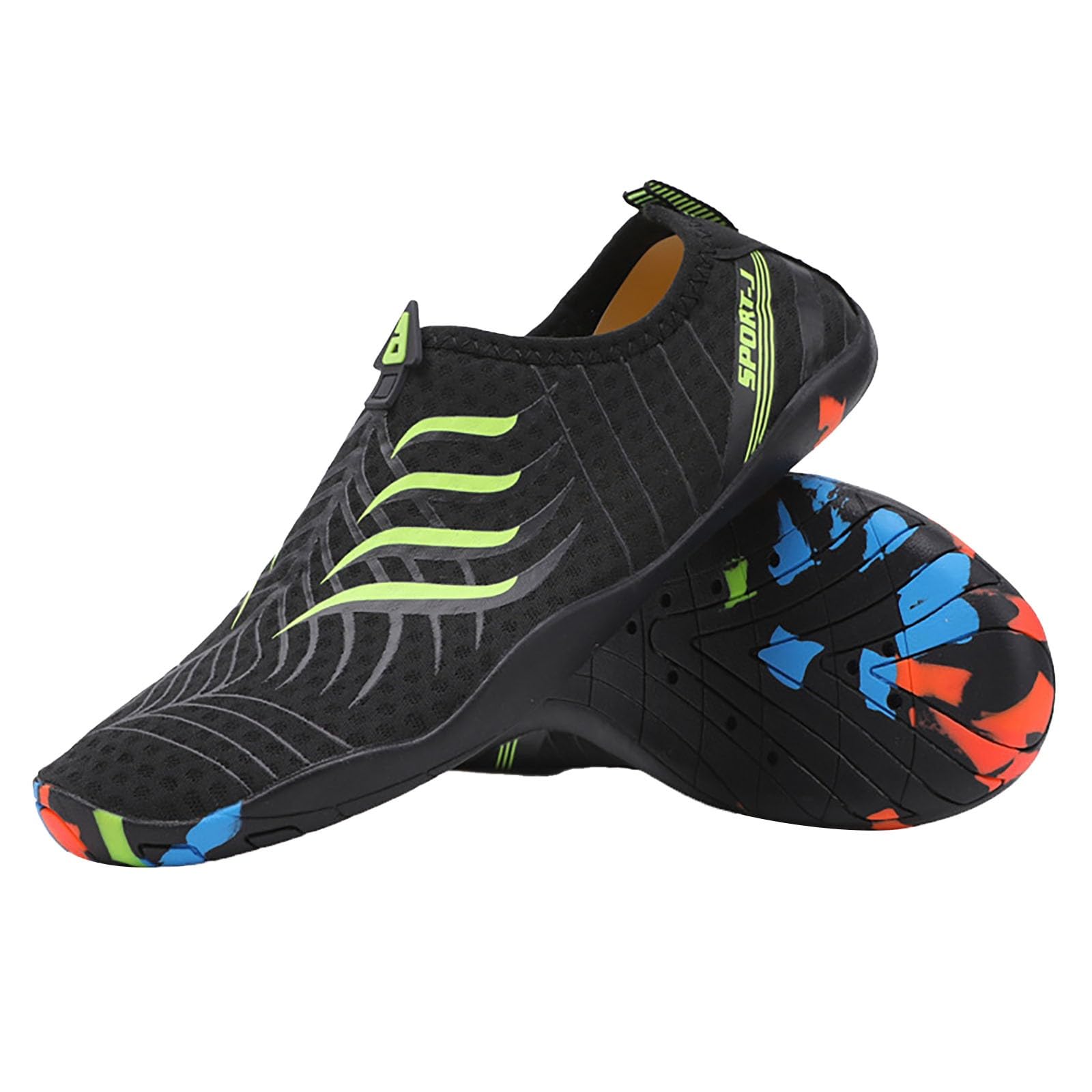 Pantuflas para hombre, cómodas sandalias casuales para hombres y mujeres, playa, caminar, gimnasio, suela deportiva, rayas ligeras, estampado de letras, calzado de moda para atuendo con pantalones