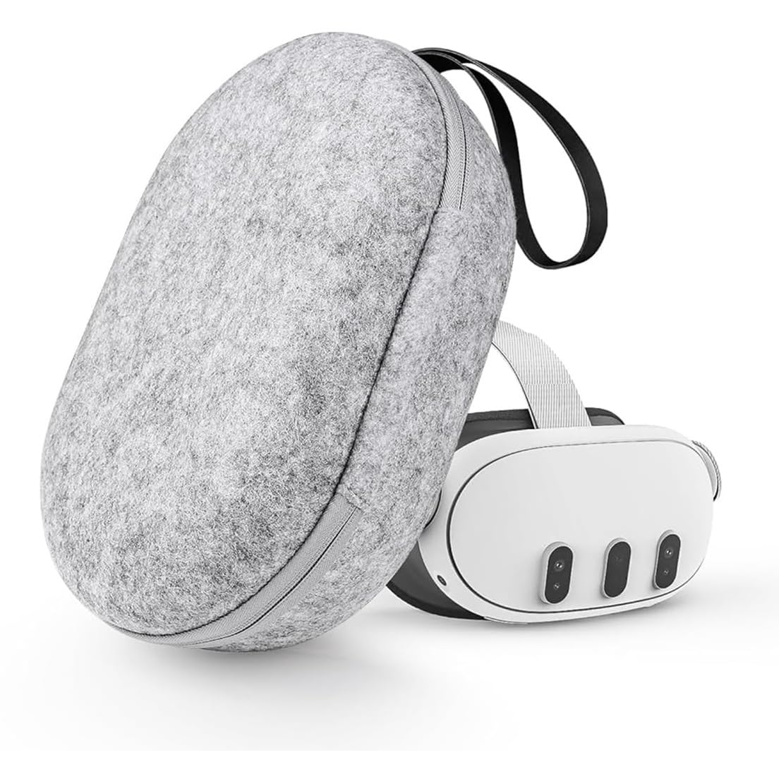TMG Carry Bag for Oculus Qst 3 - Anti-Scratch Travel Case with Handstrap for Oculus Qst 3 and Accessories