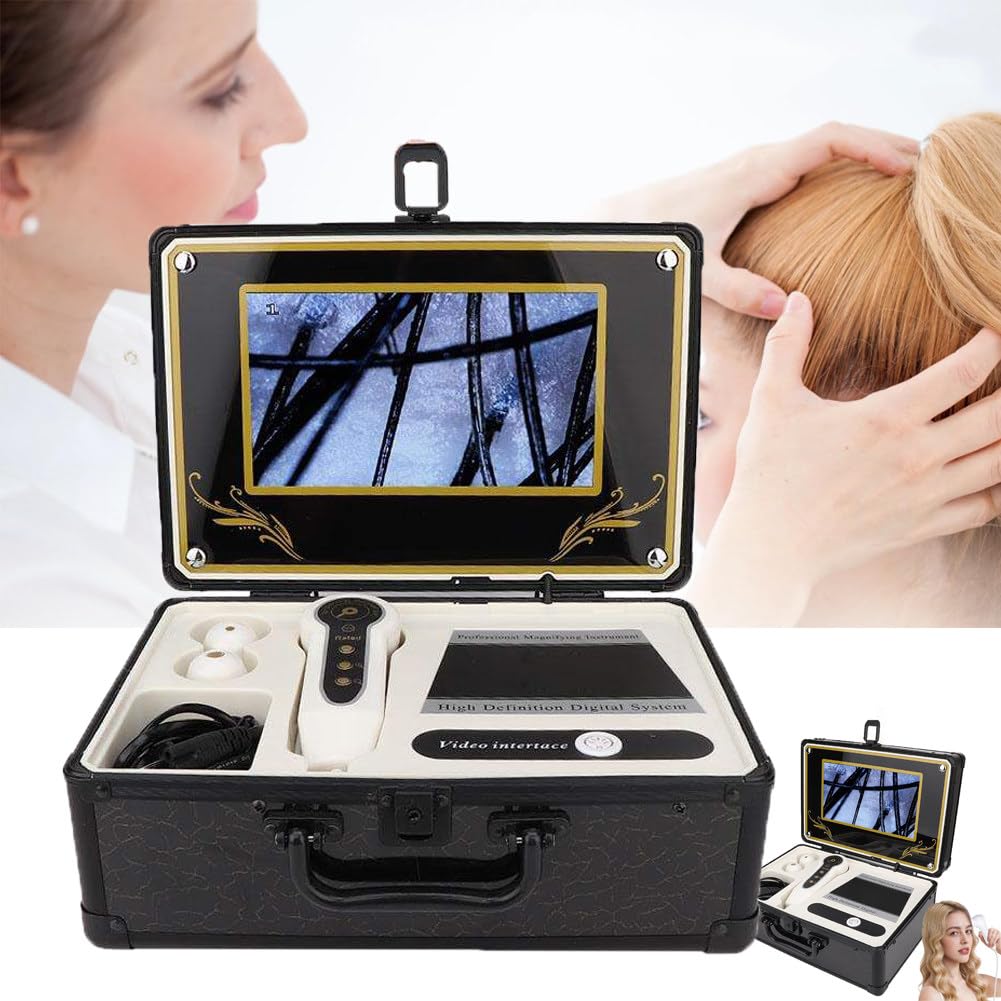 Haut- Und Haaranalysegerät – 50-Fache/200-Fache | Vergrößerung, Für Haut, Haar Und Kopfhaut – 9-Zoll-Lcd-Bildschirm, Haarfollikel-Analysegerät, Für Den Heimgebrauch