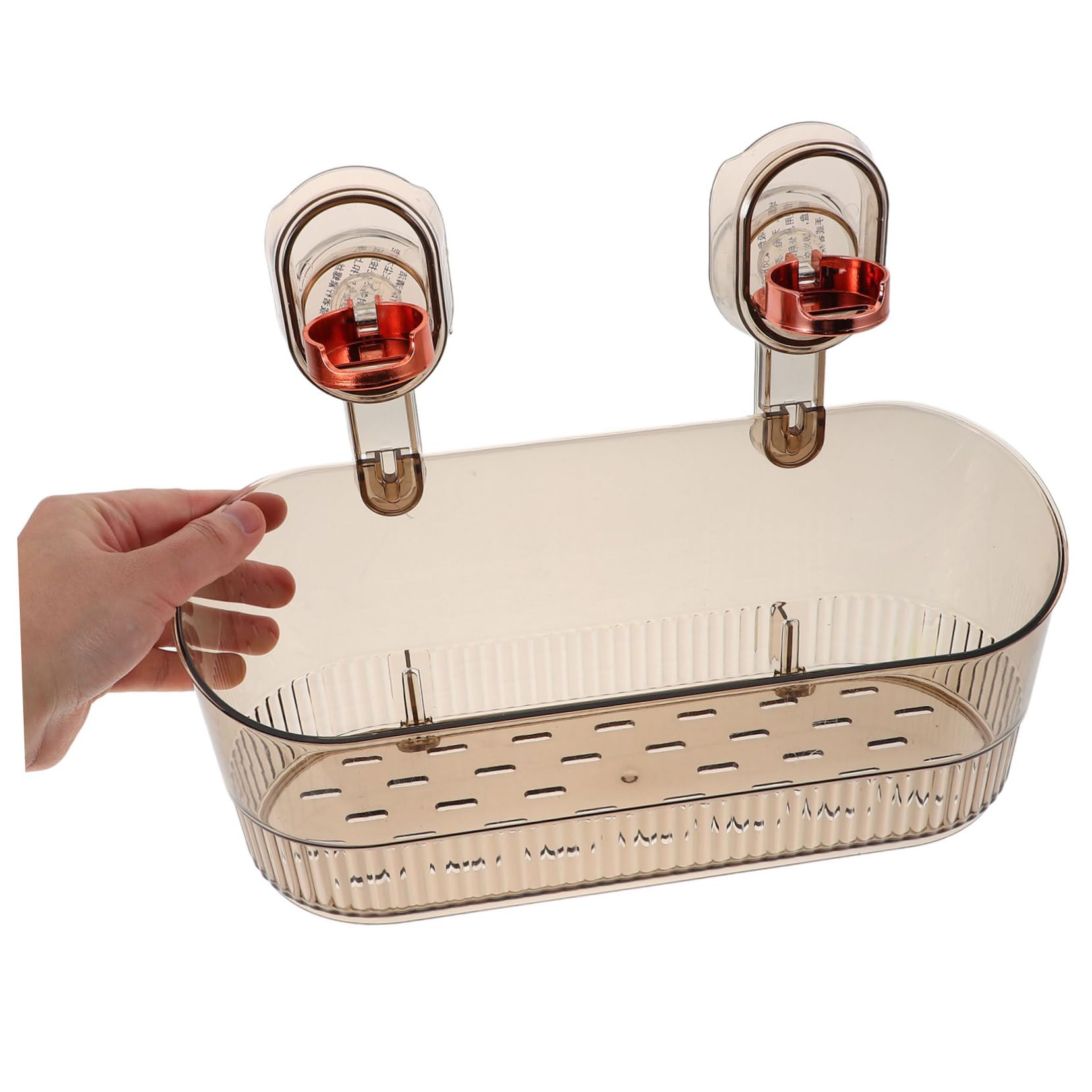 ABOOFAN Duschablage und Kunststoff mit Saugnapf ohne Bohren Seifenhalter mit Starkem Saugnapf für Dusche für Bad Küche